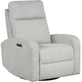 Thriller Power Swivel Glider Recliner in Multicolor Neutral Fabric