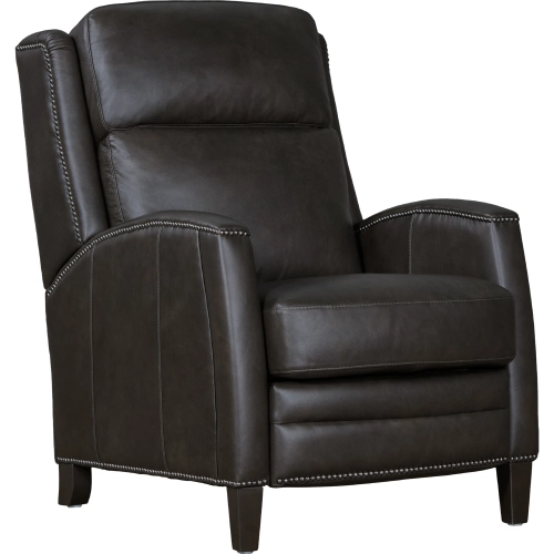 Vermont Power High Leg Recliner Power by FreeMotion in Slate Noire Brown Top Grain Leather