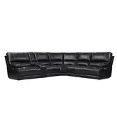 Whitman Verona 6 Piece Sectional Sofa in Coffee Top Grain Leather