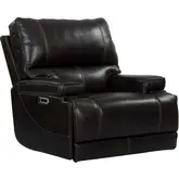 Whitman FreeMotion Power Cordless Recliner in Linen Top Grain Leather