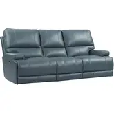 Whitman FreeMotion Power Cordless Sofa in Azure Top Grain Leather