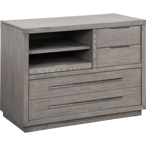 Pure Modern File Cabinet in Moonstone Grey Wood