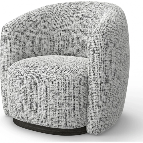Tatum Swivel Accent Chair in Nightshade Grey Fabric