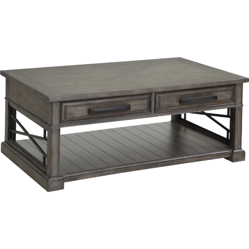 Sundance Cocktail Table in Smokey Grey Finish