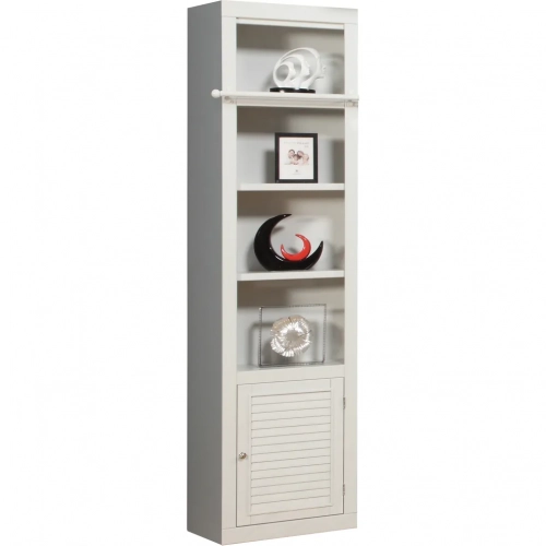 Boca 22" Open Top Bookcase in Cottage White Wood
