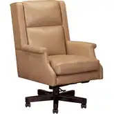 Office Chair in Renaissance Clay Brown Top Grain Leather