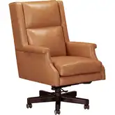 Office Chair in Renaissance Cayanne Tan Top Grain Leather