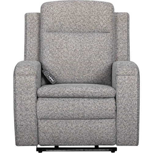 Armstrong Power Recliner with Heat Massage & Auto Glide in Storm Gray Fabric