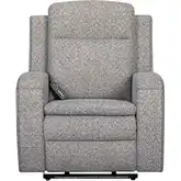 Armstrong Power Recliner with Heat Massage & Auto Glide in Storm Gray Fabric
