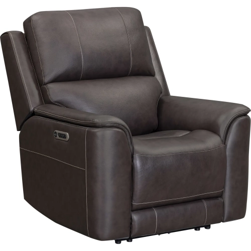 Easton Zero Gravity Power Recliner in Brown Top Grain Leather