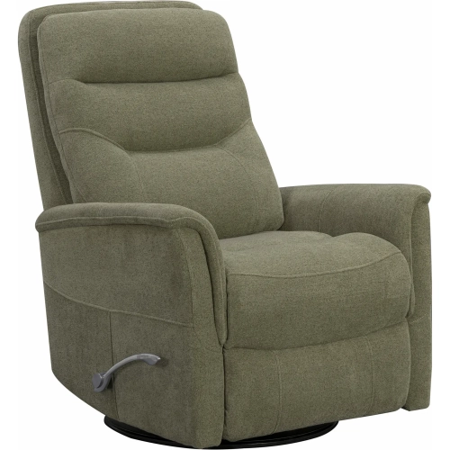 Gemini Manual Swivel Glider Recliner in Olive Green Fabric