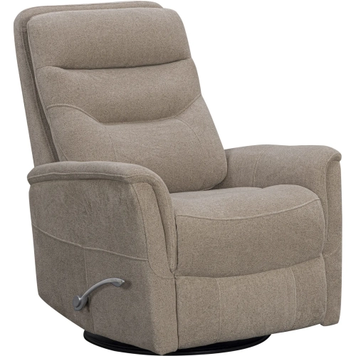 Gemini Manual Swivel Glider Recliner in Taupe Fabric