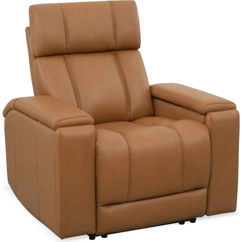 Phoenix Zero Gravity Power Recliner with Immersive Audio in Brown Leather
