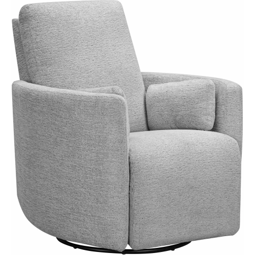 Turner Manual Swivel Glider Recliner in Vincent Fog Grey Fabric