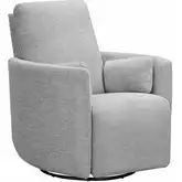 Turner Manual Swivel Glider Recliner in Vincent Fog Grey Fabric