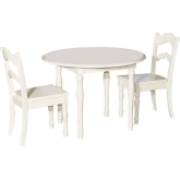 Torri Youth Table & 2 Chairs Set in Vanilla Finish