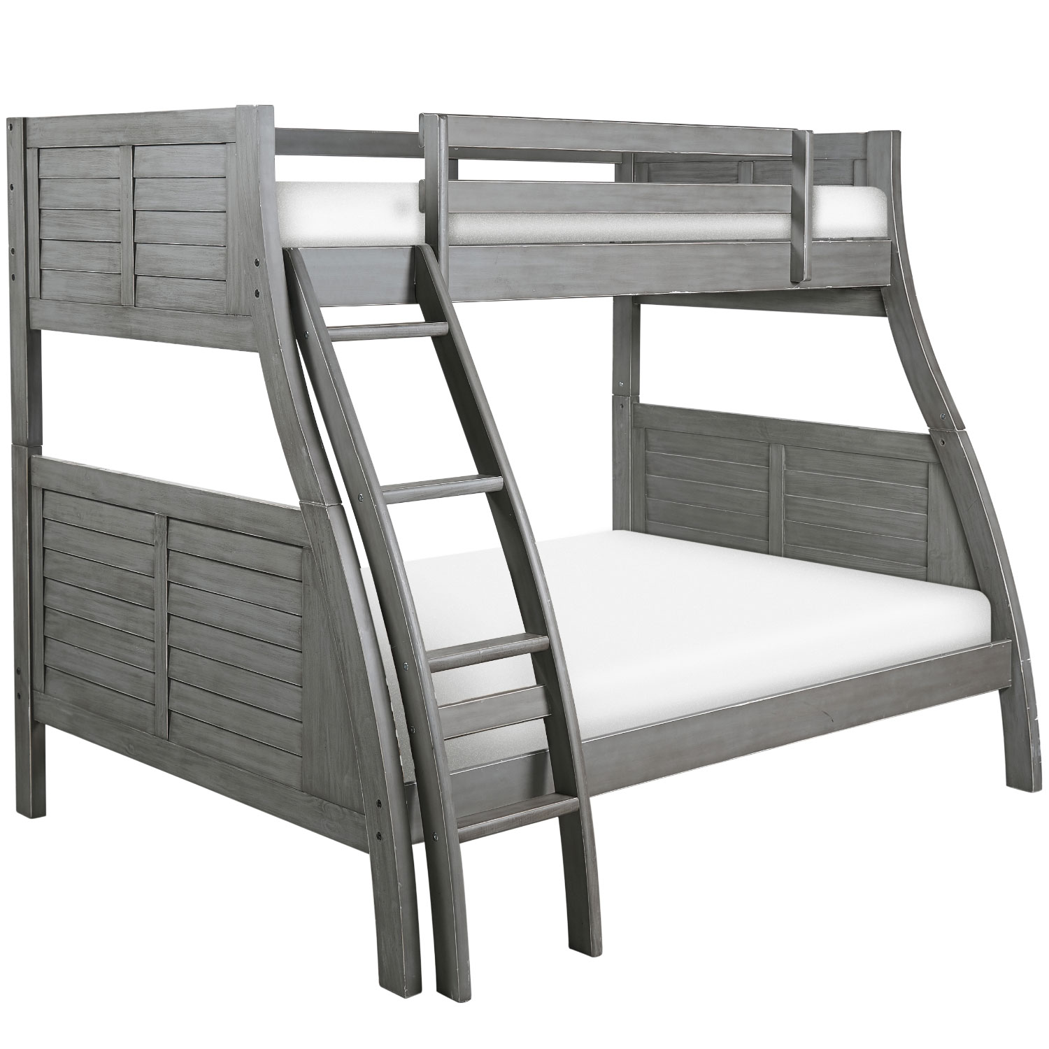 Powell 16Y8185BB Easton Twin over Full Bunk Bed in Distressed Grey