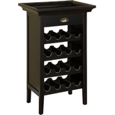 Black w/ Merlot Rub through Wine Cabinet