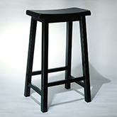 Antique Black w/ Sand Through Terra Cotta Bar Stool with29" Seat Height