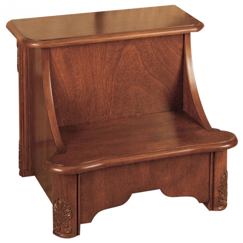 Woodbury Mahogany Bed Steps with Storage