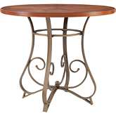 Hamilton 42" Counter Dining Table in Brushed Cherry Finish & Metal