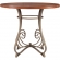 Hamilton 42" Counter Dining Table in Brushed Cherry Finish & Metal