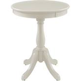 Round White Occasional Table