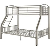 Twin Over Full Pewter Bunk Bed