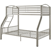 Twin over Full Pewter Bunk Bed