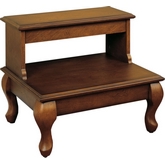 Attic Antique Cherry Bed Steps with Drawer