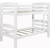 Levi Twin over Twin Bunk Bed in White Pine