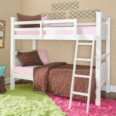 Beckett Twin over Twin Bunk Bed in White Wood