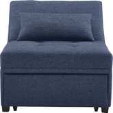 Boone Convertible Sofa Bed in Blue Fabric
