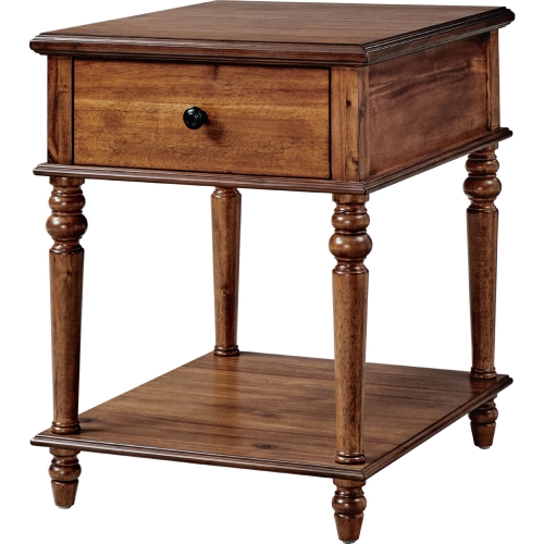 McGhie Side Table in Hazelnut Brown Veneer