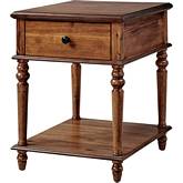 McGhie Side Table in Hazelnut Brown Veneer