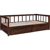 Hadley Twin to King Daybed in Espresso Finish Wood