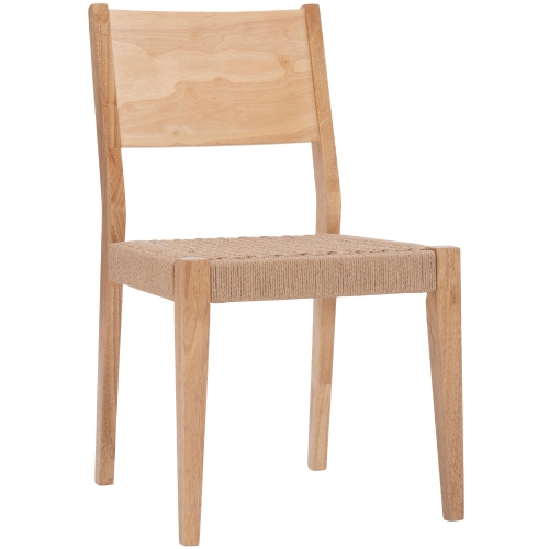 Cadence Dining Chair in Natural Wood & Rope (Set of 2)