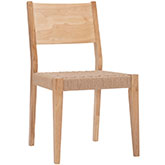 Cadence Dining Chair in Natural Wood & Rope (Set of 2)