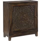 Grace Accent Cabinet in Dark Brown
