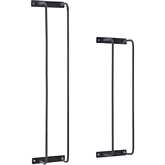 Triston Metal Towel Rack in Black Iron (Set of 2)