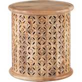 Inora Side Table in Natural Finish Wood