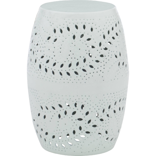 Safiya Side Table in Mint Green Aluminum