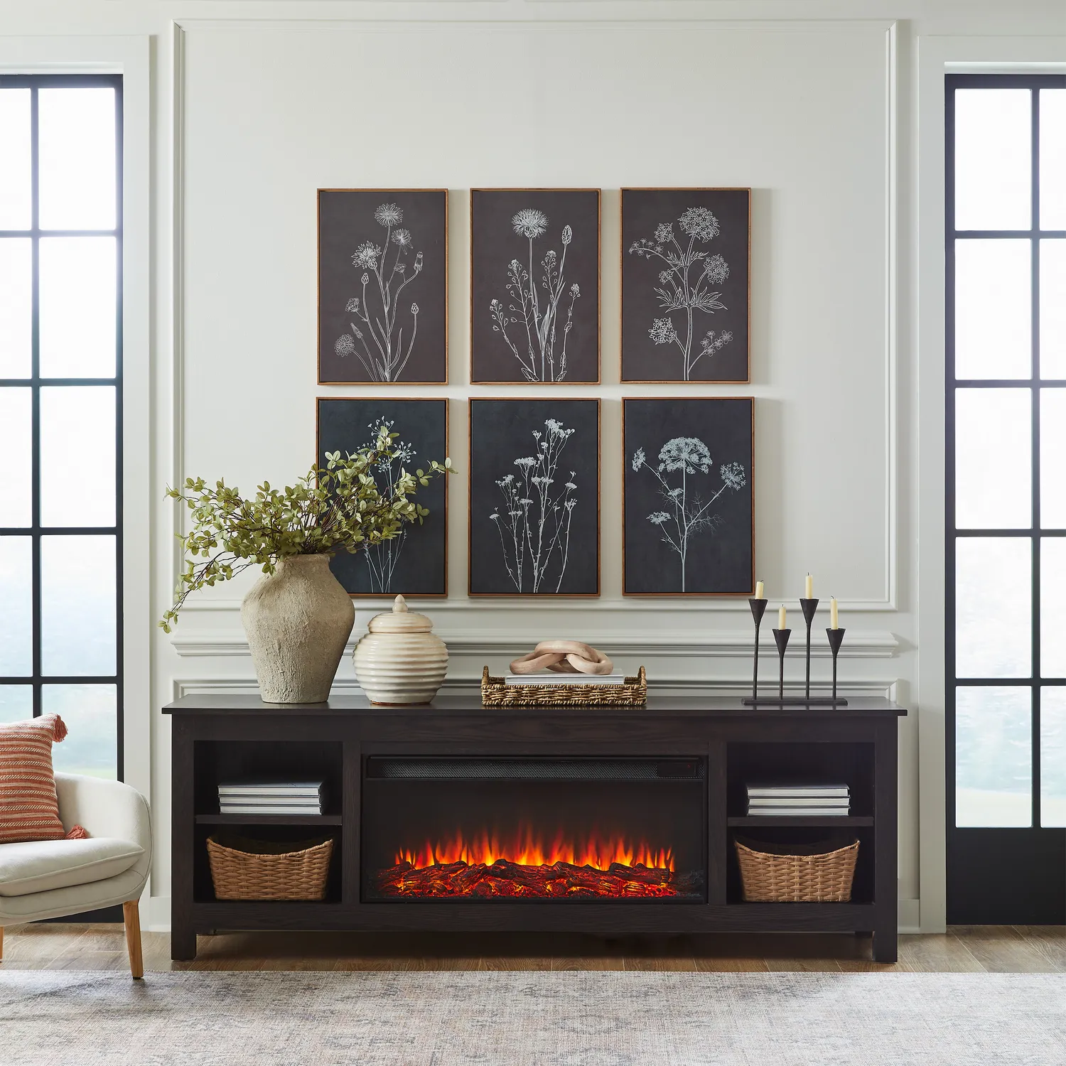 Real Flame 13210E-DOAK Alden 84