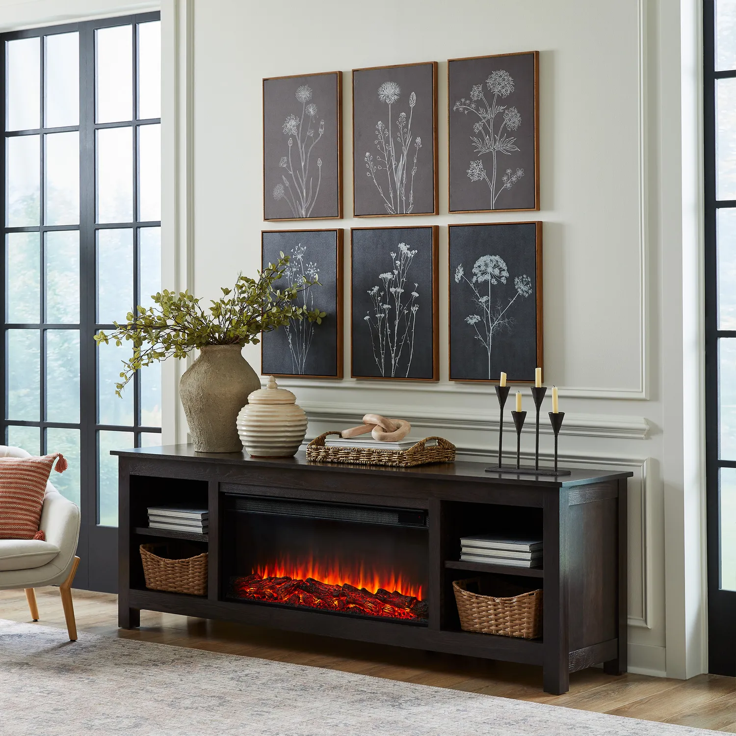 Real Flame 13210E-DOAK Alden 84