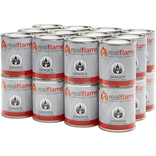 Ventless Fireplace Gel Fuel - 13 oz Cans - 24 pk