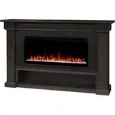 Bristow 66" Smart Landscape Electric Fireplace in Weathered Wood