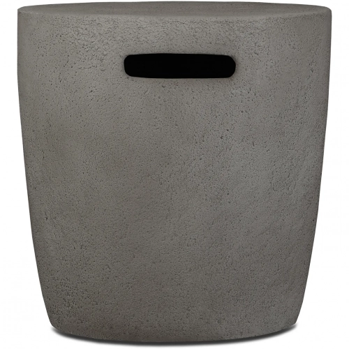 Riverside Round Liquid Propane Tank Cover in Glacier Gray