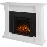 Kipling Electric Fireplace in White Finish Wood