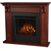 Ashley Electric Fireplace in Mahogany