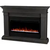 Beau 59" Smart Landscape Electric Fireplace in Gray Wood